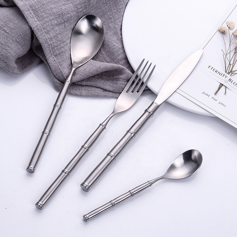 4pcs 18/10 elegantti ruokailuväline ruostumaton teräs